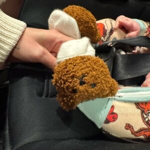 Brown and White Women's Combat Boots